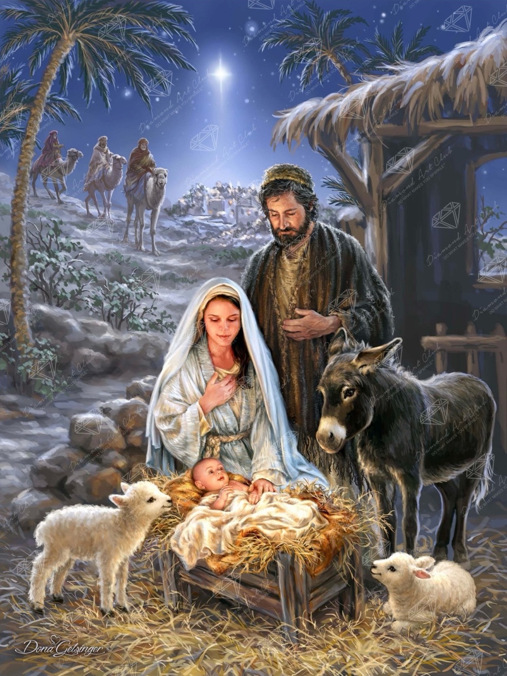 ⭐ Rare Retired Diamond Art Club A Savior Is Born Sealed DAC